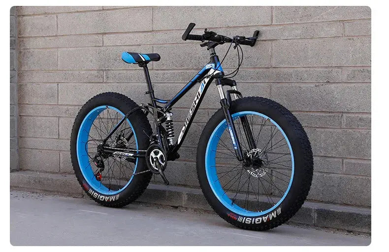 Mountain bike per adulti fuoristrada Beach4.0Pneumatico grande Doppia assorbimento degli urti Bicicletta a velocità variabile per studenti e studentesse - My Hashtag Shop