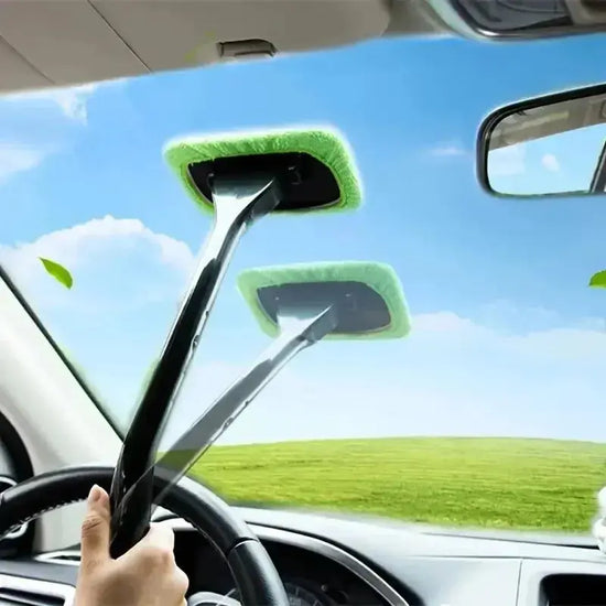 spazzole per la pulizia delle finestre accessori per auto tergicristallo per interni manico lungo