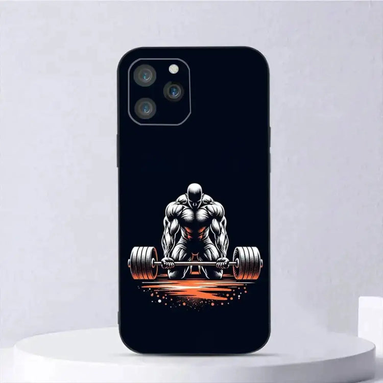 Bodybuilding Palestra Fitness Cassa Del Telefono Del Silicone Morbido Per IPhone 17 Air 16 15 14 13 12 11 Plus Pro Max Plus - My Hashtag Shop
