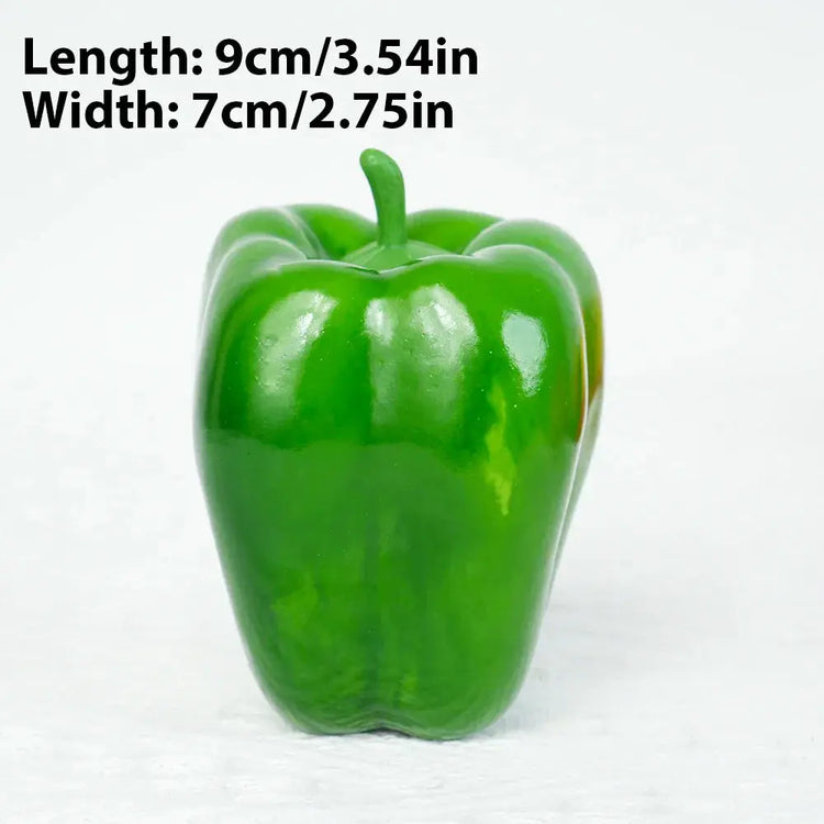 Artificial PE Pepper green simulated vegetables fruit model party. Liebe - Making Life Easier