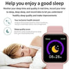 Sport Smartwatch donna bracciale uomo Smart Watch connected Music Control Player Fitness Step Sleep Monitor Y68 D20 sveglia HASHTAG