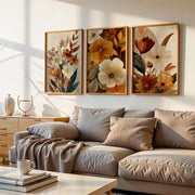 Set di arte da parete con fiori autunnali senza cornice Fiori autunnali Scarica digitale Piante bohémien Decorazione rustica per la casa stampabile unisex HASHTAG