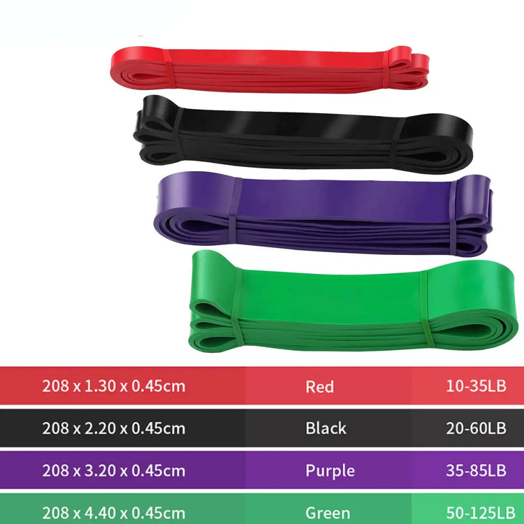 Fasce di resistenza per trazioni in gomma fitness, espansore di potenza Yoga Crossfit sospeso, 41" 208 cm - My Hashtag Shop