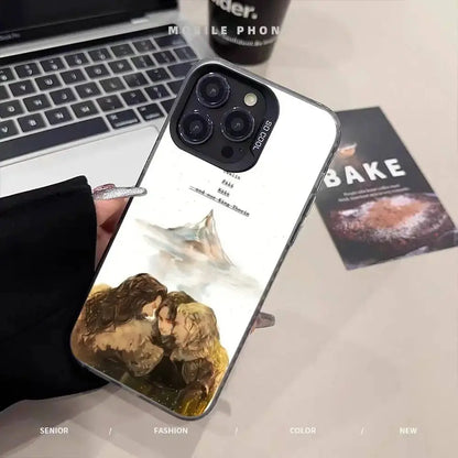 La custodia per telefono H-Hobbit Cool per IPhone 16 15 14 13 12 11 Pro Max Plus Cover posteriore antiurto color argento - My Hashtag Shop