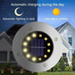 1/4/8 pezzi luci solari per esterni 8/20 LED disco lampada sotterranea faretto luce solare interrata per la decorazione del cortile del prato del giardino domestico