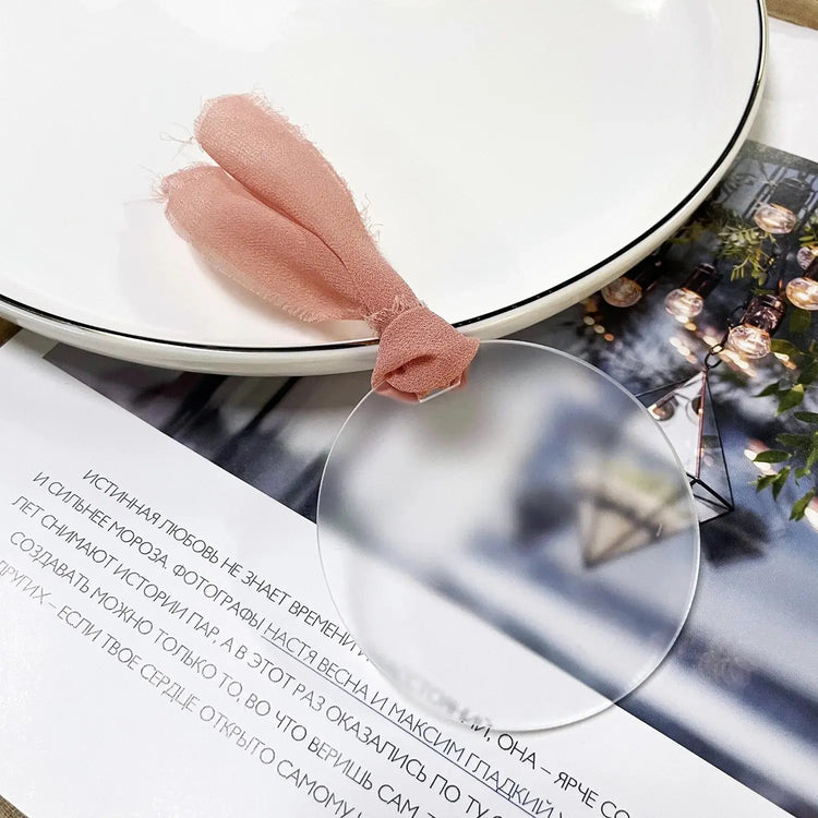 Acrylic Wedding Place Card Frosted Acrylic Name Tag Arch 10/20/50Pcs - HASHTAG