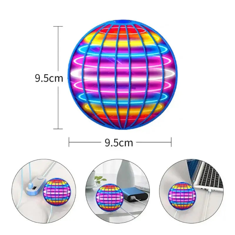 Palla volante Sospensione Colore LED Palla Boomerang automatica Tecnologia nera Palla magica Giocattoli volanti Giroscopico anti-gravità per bambini - My Hashtag Shop