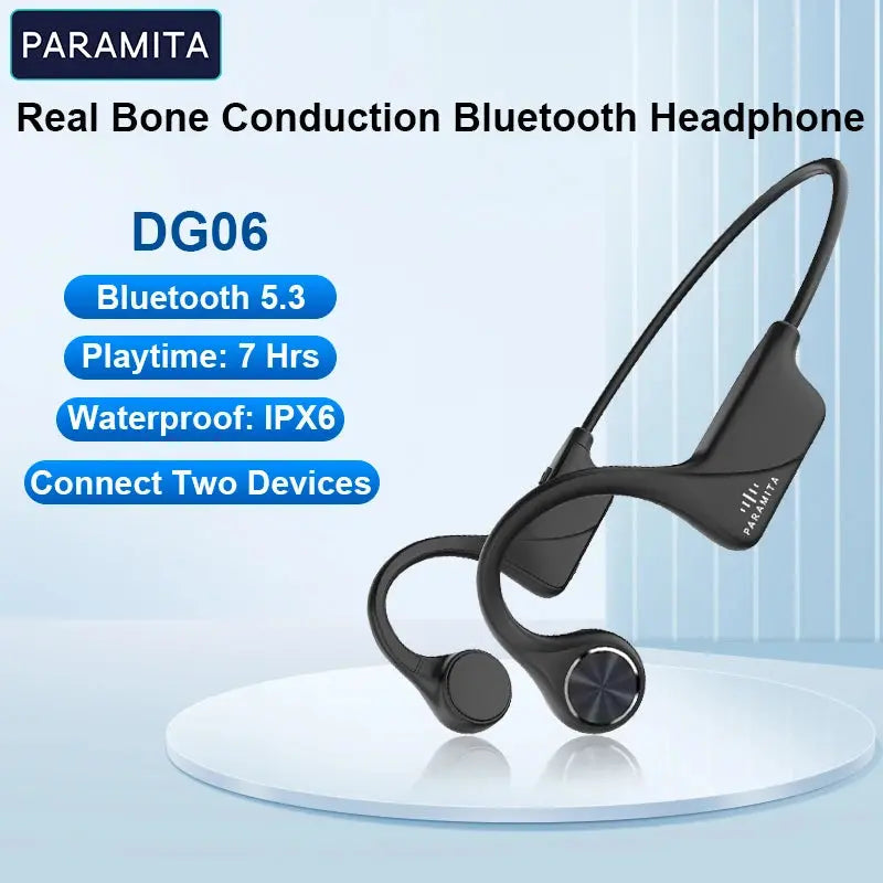 Cuffie Bluetooth a conduzione ossea reale Auricolari wireless IPX6 Cuffie impermeabili con microfono per allenamenti Guida Sport - My Hashtag Shop