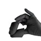 Guanti monouso in nitrile nero per il lavoro Guanti per la pulizia della casa senza lattice Textured Meccanico Tatuaggio Tinture per capelli Bellezza