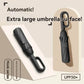Ombrello da uomo completamente automatico con design ad anello e fibbia a 20 costole, pieghevole, extra large, resistente, doppio ombrellone da DONNA