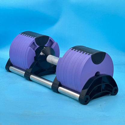 Set manubri rotondi regolabili, seconda generazione, aumento 2 kg, 24 kg, 36 kg, fitness, appena aggiornato - My Hashtag Shop