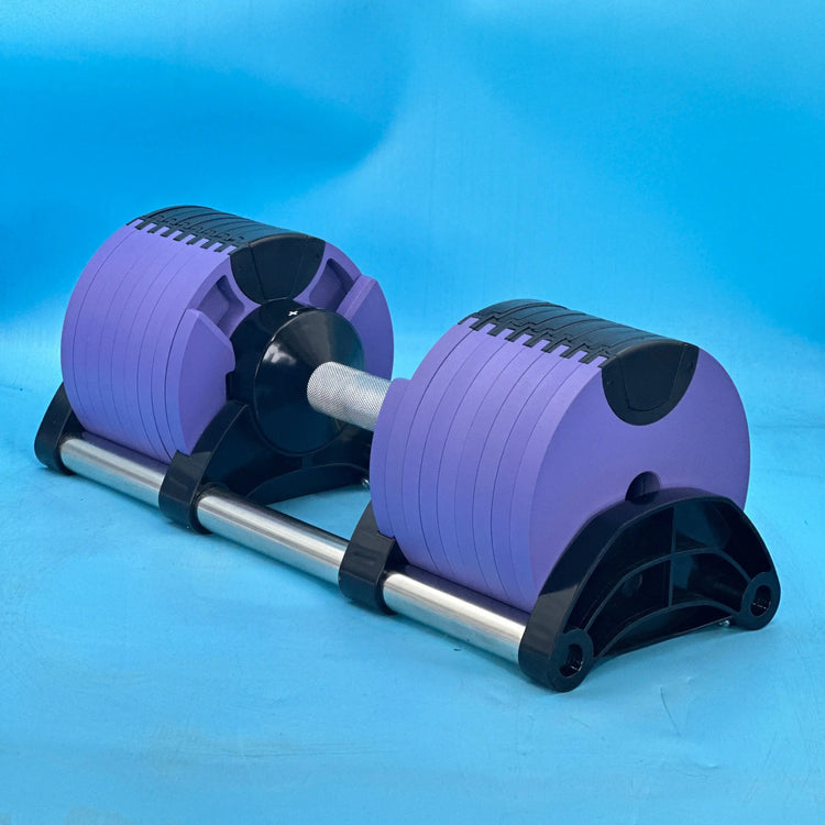 Set manubri rotondi regolabili, seconda generazione, aumento 2 kg, 24 kg, 36 kg, fitness, appena aggiornato - My Hashtag Shop