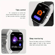 LAXASFIT 2025 Nuovo Smart Watch per uomo Donna Regalo Full Touch Screen Sport Fitness Orologio Chiamata Bluetooth Smartwatch digitale HASHTAG