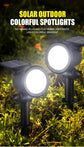 Luci solari paesaggistiche Faretto da parete interrato regolabile a 9 LED Illuminazione esterna impermeabile IP65 per percorso da giardino 1-4 pezzi