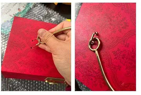 Metal Handheld Gift Box With Luxury Scarf. Liebe - Making Life Easier