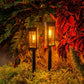 Luci calde per percorsi solari Giardino esterno impermeabile ad energia solare per la decorazione dell&