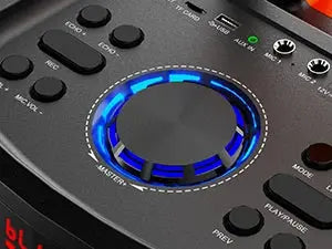 Macchina T9Karaoke con 2 microfoni wireless, altoparlante Bluetooth portatile per adulti e bambini, sistema PA per grandi feste con luci da discoteca - My Hashtag Shop