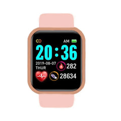 Sport Smartwatch donna bracciale uomo Smart Watch connected Music Control Player Fitness Step Sleep Monitor Y68 D20 sveglia HASHTAG