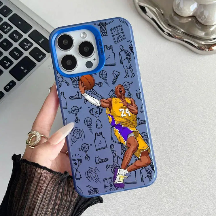Custodia per telefono Cool Basketball Star per iPhone 16 15 Pro Max 13 12 11 Pro 14ProMax 16Plus XS Max XR SE 16e shell - My Hashtag Shop