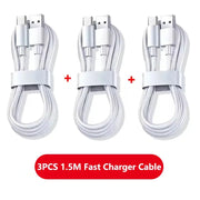 3PCS 100W 6A Cavo caricabatterie super veloce USB veloce Tipo C Cavo dati di ricarica Caricatore rapido Cabletype c caricabatterie ricarica rapida HASHTAG