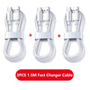 3PCS 100W 6A Cavo caricabatterie super veloce USB veloce Tipo C Cavo dati di ricarica Caricatore rapido Cabletype c caricabatterie ricarica rapida HASHTAG