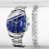 Orologio da uomo in acciaio inossidabile alla moda Orologio da polso al quarzo con calendario di lusso Orologi da uomo d&