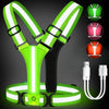 Outdoor Night Walking Safety Vest Highlight Adjustable Lightweight Reflective Vest Cycling Safety Straps Waterproof Running Gear HASHTAG