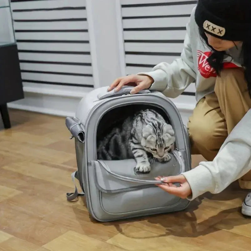 Zaino per animali domestici per gatti e cani Borsa da trasporto traspirante con capsula trasparente per esterni di grandi dimensioni Forniture per animali domestici - My Hashtag Shop