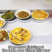 Tabletop Rotating Tray Portable Rotating Tray Simple Folding Tray Home Food Collection Fashionable Minimalist Home Food Tray HASHTAG