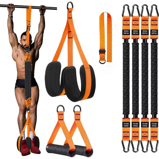 Set di fasce di assistenza per trazioni Cinghia di resistenza per assistenza per trazioni per uomini e donne Allenamento da appendere Allenamento per il trazioni Stretching del corpo - My Hashtag Shop