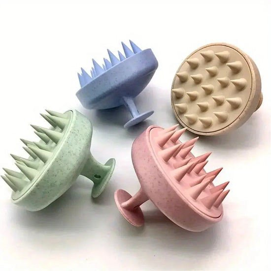 Spazzola per shampoo in silicone Spazzola per massaggio del corpo Spazzola per vasca da bagno Spazzola per doccia Strumento per parrucchiere Pettine per massaggio del cuoio capelluto Pettine per lavaggio dei capelli