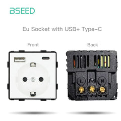 BSEED Wifi Smart termostati caldaia elettrica riscaldamento a pavimento dell'acqua Controller centrale interruttore presa pannello in vetro parte accessorio fai da te HASHTAG
