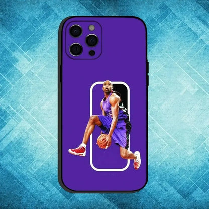 Custodia per telefono Basket V-Vince C-Carter 15 per iPhone17,16,15,14,13,12,11 Plus,Pro Max Cover morbida nera - My Hashtag Shop