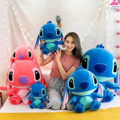 20-60 centimetri Formato Gigante Lilo & Stitch Coppia Modelli Cartoon Peluche Ripiene Anime Peluche Giocattoli Ciondolo Giocattolo Cuscino Per Bambini Regalo Di Compleanno HASHTAG