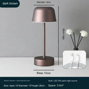 Lampada da tavolo moderna lampada da tavolo in metallo a fungo Design artistico per camera dei bambini lampada da comodino minimalista e carina per apparecchi di illuminazione portatili HASHTAG