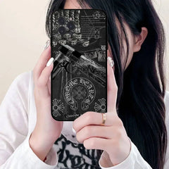 Custodia per telefono classica di lusso C-ChromeS H-Heart Custodia per telefono per Iphone 17 Air 16 15 14 13 12 11 Pro Max 16 15 14 Plus Custodia morbida in TPU HASHTAG