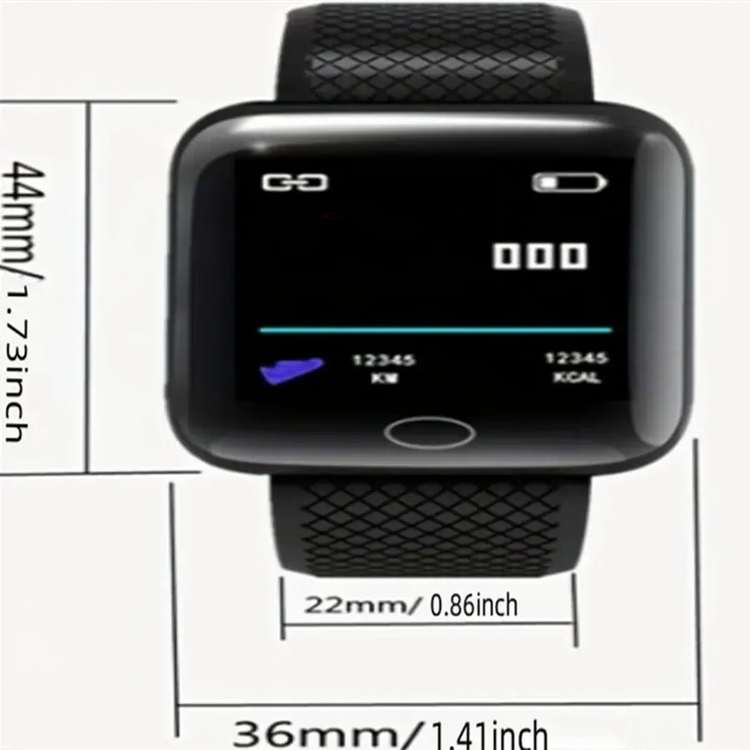 Smartwatch Uomo Donna Orologi da polso Smart Watch Messaggio Fitness Monitor Bracciale Regalo di compleanno Orologio elettronico per Android IOS - My Hashtag Shop