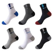 10/5/3 paia Traspirante Con Calze Sportive Da Uomo In Fibra di Bambù Autunno e Inverno Calzini Da Uomo Assorbimento Del Sudore Deodorante Business Sox HASHTAG