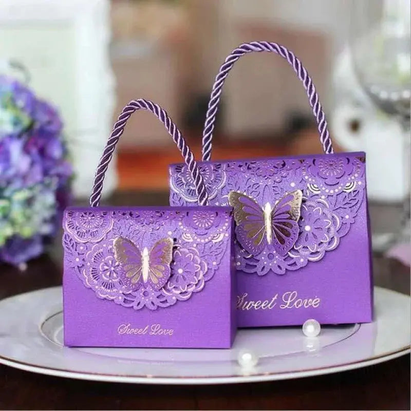 Butterfly Gift Packaging Box with Handle. - HASHTAG