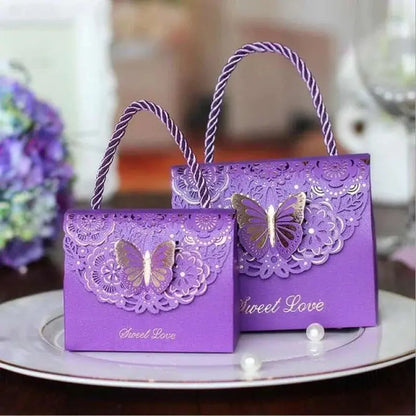 Butterfly Gift Packaging Box with Handle. - HASHTAG