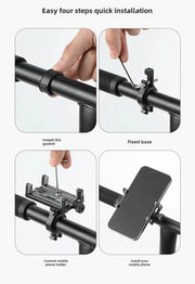 Porta cellulare per bicicletta da strada Mountain Bike Bicicletta elettrica Navigazione da asporto Porta cellulare Avvolgimento a bolle e anti-... HASHTAG