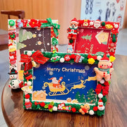 DIY Christmas gifts Gum Cream 6 Inch Photo Frame Materials Packaging Handmade Production Wooden Cartoon Photo Frame HASHTAG