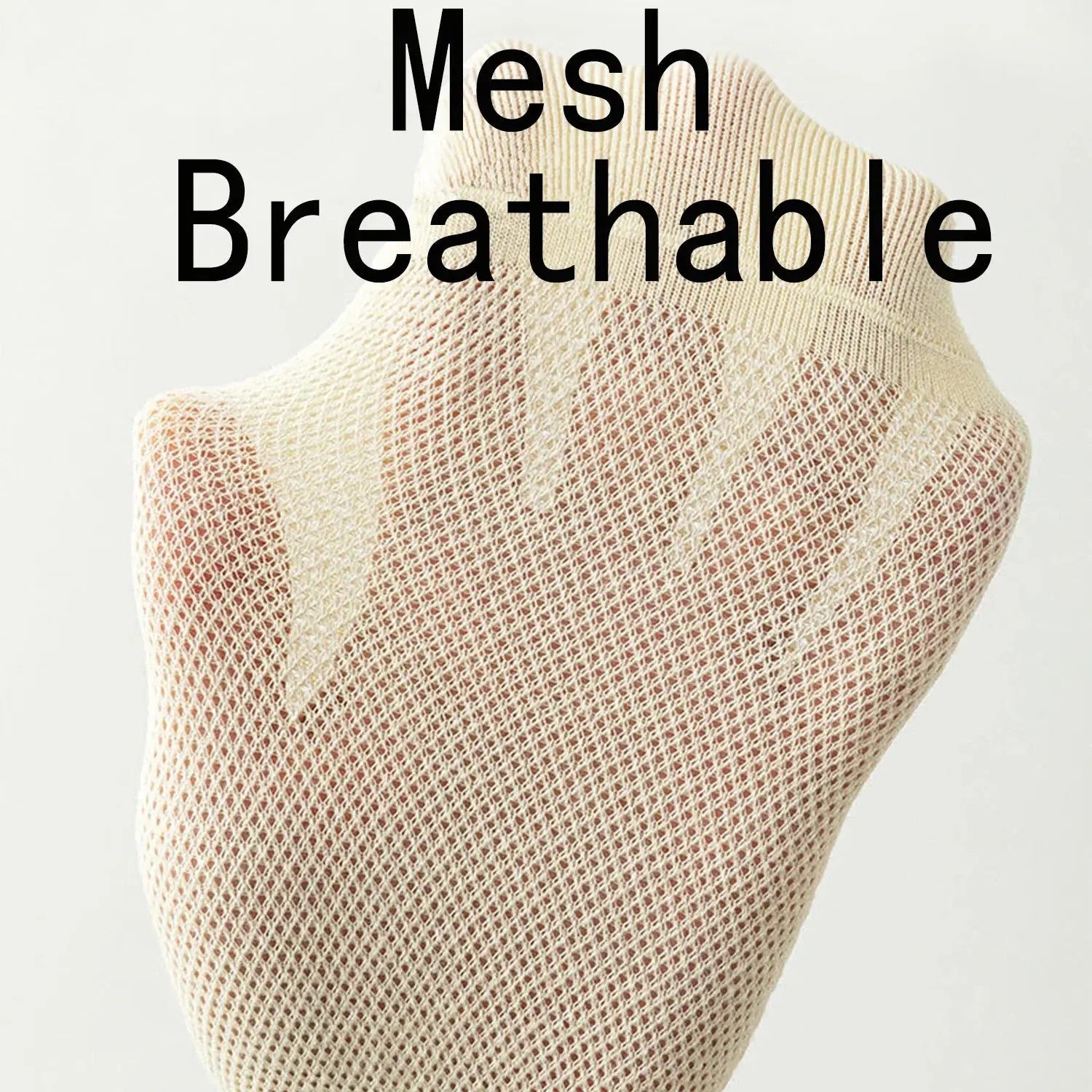 Woman Cotton Socks Short Thin Mesh Breathable Liebe - Making Life Easier