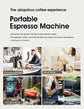 Macchina per caffè espresso portatile elettrica wireless per auto e casa Caffettiera da campeggio Caffettiera da viaggio in polvere con capsule 3 in 1 My Hashtag Shop