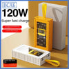 30000mAh 50000mAh 120W ricarica rapida banca di alimentazione trasparente 200000mAh alimentatore Mobile di grande capacità BCAK telefoni cellulari Qua HASHTAG