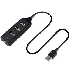 Hub USB ad alta velocità USB 2.0 a 4 porte con cavo Mini hub splitter USB Utilizzare adattatore di alimentazione Presa multipla per PC portatile Notebook HASHTAG
