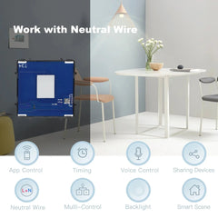 BSEED Wifi Smart termostati caldaia elettrica riscaldamento a pavimento dell'acqua Controller centrale interruttore presa pannello in vetro parte accessorio fai da te HASHTAG