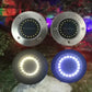 1/4/8 pezzi luci solari per esterni 8/20 LED disco lampada sotterranea faretto luce solare interrata per la decorazione del cortile del prato del giardino domestico
