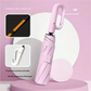 Ombrello da uomo completamente automatico con design ad anello e fibbia a 20 costole, pieghevole, extra large, resistente, doppio ombrellone da DONNA