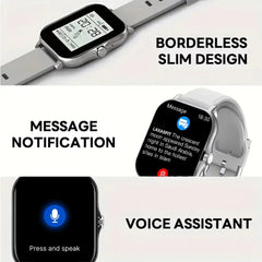 LAXASFIT 2025 Nuovo Smart Watch per uomo Donna Regalo Full Touch Screen Sport Fitness Orologio Chiamata Bluetooth Smartwatch digitale HASHTAG